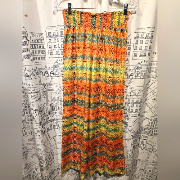 Cato Pants - NWOT Women's Multicolor Cato Wide Leg Palazzo High Slit Pants Size Small